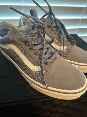Vans Old Skool Glitter Gray Sneakers